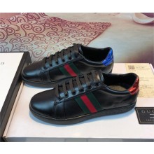 Gucci Men's Ace leather sneaker black 386750 2022
