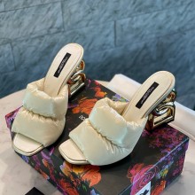 Dolce & Gabbana Down-padded mules with DG Pop heel 2021 07