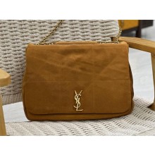 Saint Laurent Large Jamie bag in suede BROWN CARAMEL (original quality)
