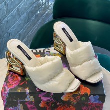 Dolce & Gabbana Down-padded mules with DG Pop heel 2021 08