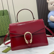 GUCCI Dionysus medium top handle bag IN Rosso Ancora LEATHER 795007 2024