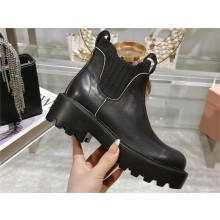 Miu Miu calf leather booties 5T296E black 2024