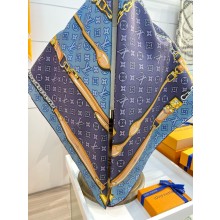 LOUIS VUITTON Denimgram confidential Square 90 blue 2025