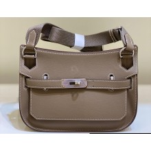 Hermes mini jypsiere bag in swift leather Elephant Gray with Gold/Silver Hardware (original quality+handmade)