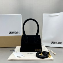 Jacquemus Le Chiquito Medium Bag black in suede leather 2023
