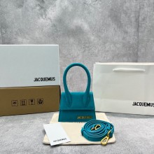Jacquemus Le Chiquito Mini Bag tiffany blue in suede leather 2023