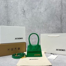Jacquemus Le Chiquito Mini Bag bamboo green in box leather 2023