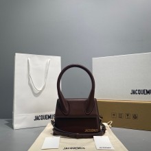 Jacquemus Le Chiquito Medium Bag chocolate in box leather 2023