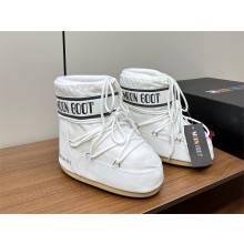 MOON Icon Low shell and faux leather snow boots white 2023