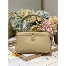 dior medium key bag in beige Box Calfskin 2023