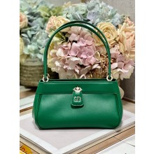dior small key bag in green Box Calfskin 2023