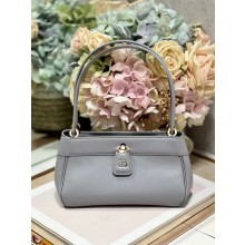 dior small key bag in gray Box Calfskin 2023
