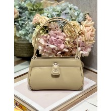 dior small key bag in beige Box Calfskin 2023