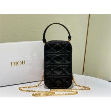 Dior Call'in Phone Holder Black Cannage Lambskin 2025