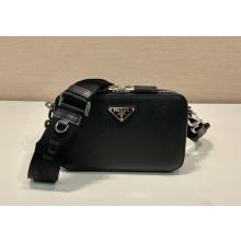 Prada Brique Saffiano leather bag 2VH173 black 2024