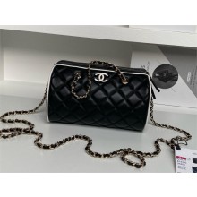 CHANEL Clutch with Chain IN LAMBSKIN AP4515 Black&White 2025