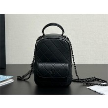 CHANEL BLACK Classic Mini Backpack IN LAMBSKIN AP3753 2025