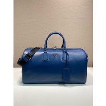 Prada Saffiano Leather Travel Bag 2VC018 blue 2024