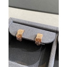 Chanel Coco Crush Earrings pink Gold