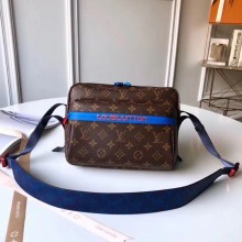 Louis Vuitton Men's Messenger Monogram Outdoor Bag M43843 BLUE