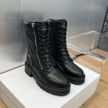 Dior Black Quilted Cannage Calfskin D-Leader Ankle Boot 2023