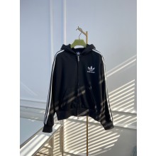 Balenciaga / Adidas Zip-up Hoodie Small Fit in Black 2023