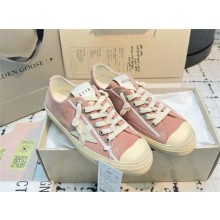 Golden Goose V-Star in pink suede with cream leather star  2024