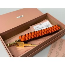 miu miu Leather trick 5TL513 Cognac/Orange 2024