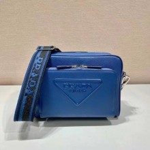 Prada Saffiano Leather shoulder Bag 2VH152 blue 2024