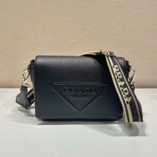 Prada Saffiano Leather shoulder Bag 2VD046 black 2024