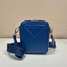 Prada Saffiano Leather shoulder Bag 2VH154 blue 2024