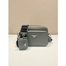 Prada Saffiano Leather shoulder Bag 2VH170 gray 2024
