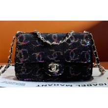 chanel Sequins & Gold-Tone Metal Evening Bag AS4297 2023