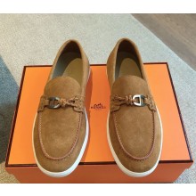 Hermes Job women/men suede leather loafers 1029-02 2024