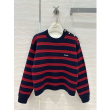 MIU MIU shetland wool crew-neck sweater 2025