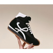 Loewe Sneakers Flow Runner High-Top Sneakers Nylon & Suede Leather black 2024