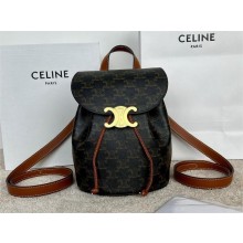 CELINE BONNIE BACKPACK IN Triomphe Canvas and calfskin 2025