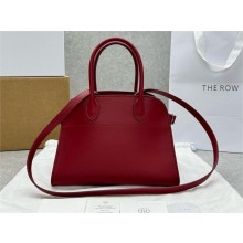 THE ROW MARGAUX 10 BAG IN BOX LEATHER red 2024