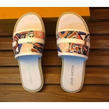  louis vuitton stickers men's slides white