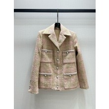 Chanel LIGHT PINK TWEED JACKET P78421 2024