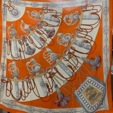 Hermes Cashmere Silk Scarf 100x100cm 02 2022