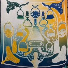 Hermes Cashmere Silk Scarf 100x100cm 09 2022