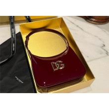 Dolce & Gabbana 3.5 shoulder bag in patent leather burgundy 2024