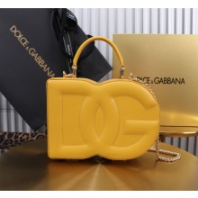 Dolce & Gabbana Logo box handbag in calfskin red 2024