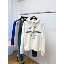 Gucci Cotton 'Gucci Firenze 1921' hooded sweatshirt white 646953 2022