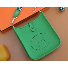 Hermes III TPM Evelyne Bag In Original Togo Leather with Gold/Silver Hardware bambou(Full Handmade)
