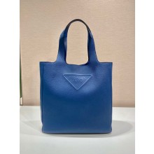 PRADA MEN'S Leather tote 2vg092 blue 2023