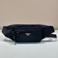 Prada nylon pouch with triangular logo 2VL978 2023