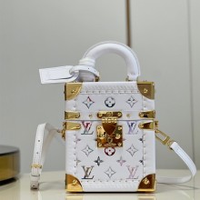 louis vuitton Monogram embossed Camera box handbag M10077