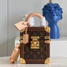 louis vuitton Monogram embossed Camera box handbag M10079